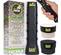 Raiv Padel® Grip Padel Anti-Vibrazione + 2 Overgrips + 4 Cinghie in plastica per facilitare l'installazione | Padel Grip Octacore | Accessori Padel Uomo e Donna