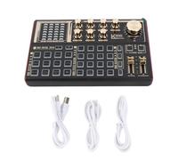 Raiveug Live Sound Card Professional Professional Portable Sound Mixer per l'accompagnamento di registrazione in streaming live con il punto di svolta