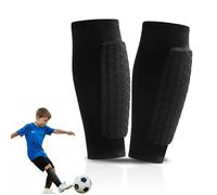 Raixleb 2026 Parastinchi Calcio Bambino All-in-One con Tecnologia a Nido d'Ape Parastinchi Bambino Unisex Leggero e Traspirante Taglie Precise da 5 a 12 Anni per Calcio e Educazione Fisica Nero M