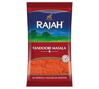 Rajah Tandoori Masala 400 g - Classico mix di spezie per piatti, aromatico, indiano, vegetariano, speziato, marinatura di carne e pollame con adesivo Kajal