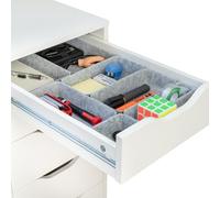 Rajas Goods Organizer per cassetti compatibile con cassettiera Ikea Alex, set di 10 organizer modulari in feltro, vestibilità perfetta (leggero)