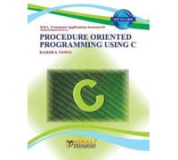 Rajesh S Yemul Procedure Oriented Programming Using C (Tascabile)