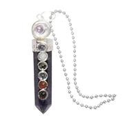 RAJNI Ametista Pietra Feng Shui 7 Chakra Cristallo Albero della Vita Collana Ciondolo Naturale Reiki Guarigione Pietre Preziose Meditazione Guarigione Pietra Punto Collana Donne Regali Spirituali