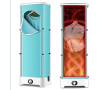 RajoNN Asciugatrice per Vestiti Stand Style per Interni, 110-220v/900w Mini stendibiancheria Pieghevole con Timer da 180 Minuti, Grande capacità da 300 Litri, Portata 10 kg, Portatile e