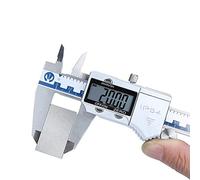 RajoNN Calibro elettronico digitale a corsoio elettronico digitale IP54 impermeabile 150 mm in acciaio inossidabile ad alta precisione per uso domestico e industriale (colore: bianco, dimensioni