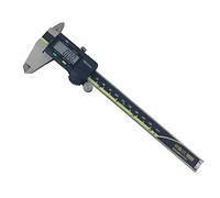 RajoNN Calibro elettronico digitale a corsoio portatile in acciaio inossidabile calibro digitale elettronico calibro a corsoio con uscita dati per uso domestico e industriale (colore: nero, dimensioni