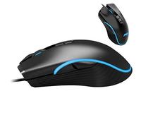 RajoNN Mouse Mouse cablato, modalità retroilluminazione LED RGB Mouse da Gioco per Computer, Mouse Ottico ergonomico per PC Portatile da 6400 DPI, per Windows 7/8.1/10