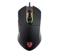 RajoNN Mouse Mouse da Gioco cablato, retroilluminazione RGB, DPI Regolabile a 6 velocità, Mouse Meccanico USB ergonomico, per PC Portatile