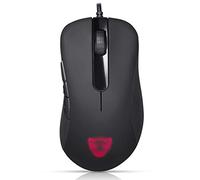 RajoNN Mouse Mouse da Gioco cablato USB, 6200 DPI, RGB Ottico, Mouse da Gioco Esport, per PC Laptop Desktop (Colore : Nero)