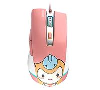 RajoNN Mouse Mouse da Gioco USB cablato, 16000 DPI, Mouse a Doppia modalità Gioco/Ufficio, Accessorio per PC Desktop Laptop (Colore : Rosa)