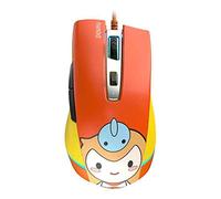 RajoNN Mouse Mouse da Gioco USB cablato, 16000 DPI, Mouse Doppia modalità Gioco/Ufficio, Accessorio per PC Desktop Portatile (Colore : Arancione)