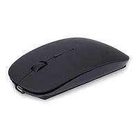 RajoNN Mouse Mouse Wireless, Mouse Bluetooth USB Silenzioso Ricaricabile con Ricevitore, 3 DPI Regolabili Fino a 1600, Mouse per Computer per Laptop/Windows (Colore : Nero)