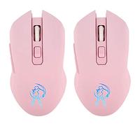 RajoNN Mouse Mouse Wireless, Mouse da Gioco Ricaricabili da 2,4 GHz con Ricevitore USB, Mouse Ottico per PC Retroilluminato a 7 Colori, Pulsanti Silenziosi, per Computer Laptop Desktop,