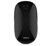 RajoNN Mouse Mouse Wireless Sottile 2.4G, con Ricevitore, Meno Rumore, Mouse ottici mobili Portatili scorrevoli per Notebook, PC, Laptop, Computer (Colore : Nero)