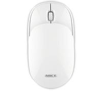 RajoNN Mouse Mouse Wireless Sottile 2.4G, con Ricevitore, Meno Rumore, Mouse ottici mobili Portatili scorrevoli per Notebook, PC, Laptop, Computer (Colore : Bianca)