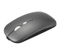 RajoNN Mouse Wireless Mouse, Mouse Bluetooth USB Silenzioso Ricaricabile con Ricevitore, 3 DPI Regolabili Fino a 1600, Mouse per Computer per Laptop/Windows (Colore : Gray)