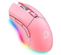 RajoNN Mouse Wireless Mouse, Mouse da Gioco cablati RGB di Tipo C con 7 Pulsanti programmabili, Mouse da Gioco RGB Ricaricabili 10000 DPI, 150 IPS, Frequenza di Polling 1000 Hz, per PC e