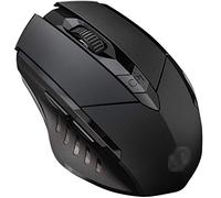RajoNN Mouse Wireless Mouse, Mouse Meccanici da Gioco Ricaricabili con Ricevitore USB, per Notebook, PC, Laptop, Computer (Colore : Nero)