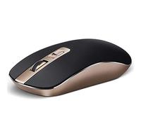RajoNN Mouse Wireless Mouse, Mouse Ottico Portatile Sottile Silenzioso 2.4G con Commutazione Rapida DPI, Mouse del Computer per PC/Windows/Android (Colore : Nero)