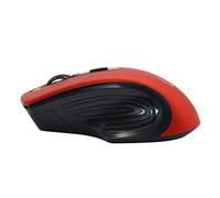 RajoNN Mouse Wireless Mouse, Mouse PC Silenzioso Multi-Dispositivo USB da 2,4 GHz, Mouse Portatili ergonomici 1600 DPI, per Computer Portatile Windows (Colore : Rosso)