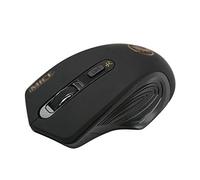 RajoNN Mouse Wireless Mouse, Mouse PC Silenzioso Multi-Dispositivo USB da 2,4 GHz, Mouse Portatili ergonomici 1600 DPI, per Computer Portatile Windows (Colore : Nero)