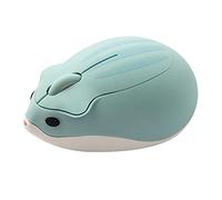RajoNN Mouse Wireless Mouse, Mouse per Computer a Forma di Criceto Simpatico, Mouse Senza Fili USB Portatile 1200 DPI, per PC Laptop Computer Notebook (Colore : Blu)