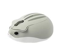 RajoNN Mouse Wireless Mouse, Mouse per Computer a Forma di Criceto Simpatico, Mouse Senza Fili USB Portatile 1200 DPI, per PC Laptop Computer Notebook (Colore : Gray)