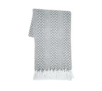 RAJRANG BRINGING RAJASTHAN TO YOU Coperta Reversibile In Morbido Cotone Per Divano Letto 152x127 cm Grigio Chiaro