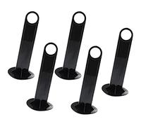 RAJVI 5 Pezzi Logo Dish Rack Coni Cavalletto Sportivo Marcatore per Allenamento da Calcio Disco Cono Trasportatore per Allenamento da Calcio USA Nero