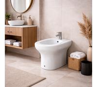 RAK Ceramics Bidet a Pavimento Filomuro Compact Colore Bianco