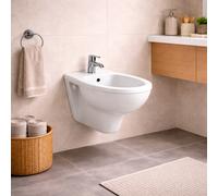RAK Ceramics Bidet Sospeso in Ceramica Bianco 55 cm