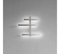 RAKE AL - APPLIQUE APARETE ANTICATO-ACCIAIO A LED 3000K 4056LM 33,8W DIMMERABILE