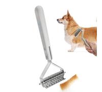 Rake Brush Dogs, Grooming Tool, 7,56 x 3,43in Double Sided Pet Comb, Effective Hair Removal Design, Ergonomic Non Slip Handle for Medium Large Breeds, Professional Salon