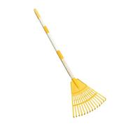 Rake Foglia A Forma Di Ventaglio Di 14 Vasche: Rastrello Da Giardino Durevole, Rastrello , Strumento Di Prato In Metallo Forte, Scopa Manico Rimovibile | Accessorio Da Giardinaggio