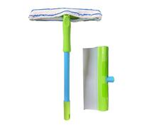 Rakel - Glasreinigungsköpfe, Silikonspiegelreiniger Werkzeug, Fenster -Friese Reinigungschaber mit Drainage -Sammlung Tablett, für Badezimmer Küchenböden Wand Haushalt Haushaltsnetzwindeschaber