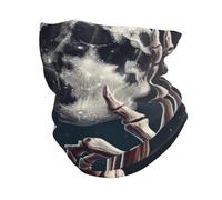 RAKFURF Bandana scaldacollo in microfibra, scaldacollo con scheletro magico stellato, scaldacollo per donne e uomini, maschera per il viso, sciarpa, protezione per il sonno per capelli ricci