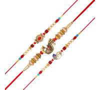 Rakhi for Brother Sister Set of 3 Rakhi Thread Bracelet Dora Set Gift Card