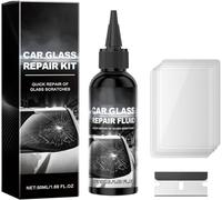 Rakiuty Kit Ripara Parabrezza,Glass Repair Liquido,Windshield Crack Repair Kit,Parabrezza Auto,Glass Repair Liquido Kit,Auto Finestra Bicchiere Crepa Fritta Parabrezza Riparazione