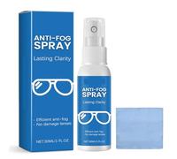 Rakiuty Spray Detergente per Occhiali,Spray Antiappannamento per Occhiali E Visiere,Anti Fog Spray Glasses,Spray Anti-Appannamento per Lenti,Bottiglia di Spray per la Pulizia degli Occhiali