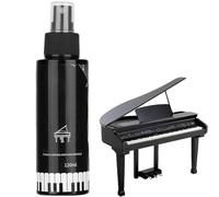 Rakiuty Spray Detergente Per Strumenti, Cura Della Pulizia Del Pianoforte, Lucidante E Pulitore, Spray Per La Pulizia Del Pianoforte Per Chitarra, Colore Nero
