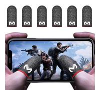 Rakizbe Manicotti per dita da gioco per controller di gioco mobile ad alta sensibilità anti-sudore traspirante senza cuciture manica per PUBG/Knives Out/Regole di sopravvivenza