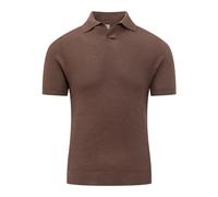 Rakkì, ,Tops ,Uomo ,Marrone ,M Polo Tokyo Scollo V