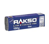 RAKSO lana di acciaio inox fine - 150g, 1 fascia, levigare e lucidare in ambienti umidi, lisciare legni contenenti acidi tannici come la quercia nessun scolorimento della marezzatura