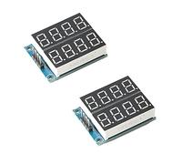 RAKSTORE 2 Pz 8 Bit Modulo Display 0.3 "Tubo Digitale Rosso Evidenziazione Display 5 V Interfaccia Seriale 2 Canali 74HC164 Driver