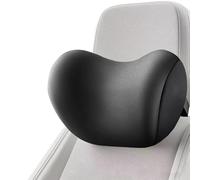 RAKTDA Poggiatesta Auto + Cuscino Lombare Auto per Alfa Romeo Giulia 2017-2022, Ergonomico Cuscino per Il Collo Dell'auto, Rimovibile Traspirante,Black-Headrest