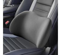 RAKTDA Poggiatesta Auto + Cuscino Lombare Auto per Fiat Doblo II 2010-2018 2019 2020 2021 2022 2023 2024, Ergonomico Cuscino per Il Collo Dell'auto, Rimovibile Traspirante,Grey- Lumbar Cushion