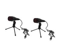 RAKUTE 1 Set Regolabile Telefono professionale Desktop Smartphone Microfono da conferenza da tavolo for giocare e registrare video Stand Plug Home Staffa for microfono Kit da gioco Streaming Ufficio S