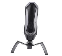 RAKUTE 1 Set Sospensione Nero RGB Staffa USB Microfono Kit online creativo Video di gioco Accessori regolabili Microfono Desktop Podcasting Stazioni cardioidi Condensatori Registrazione N Spina per Su