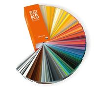 RAL K5 mazzetta colori, 216 campi di colore a pagina intera, semi-opachi, 8 lingue
