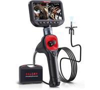 Ralcam Telecamera Endoscopica 360° a Doppio Obiettivo, Schermo HD da 5", Sonda d